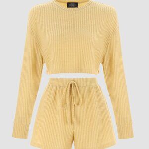 Cider Lounge Set - Yellow Rib Soft Set